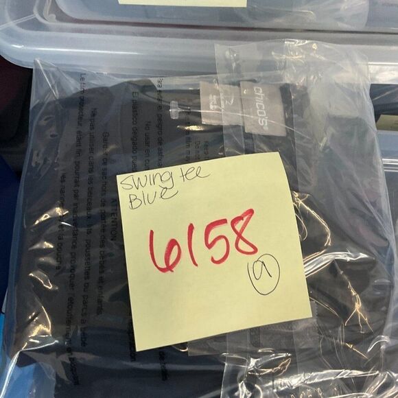 Chicos Womens Swing T-Shirt Blue Short Sleeve Tee Scoop Neck Top Size 2 L Large - Picture 10 of 11